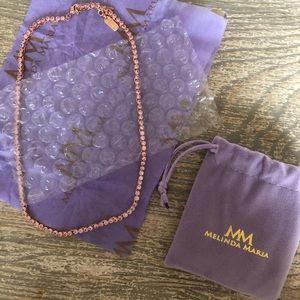 Melinda Maria Rose Gold Baby Baroness Necklace